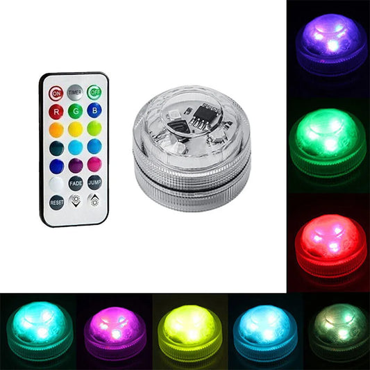 Remote Control Color LED Night Light IP67 Waterproof Game Room Atmosphere Light Environmental Protection And Energy Saving Light