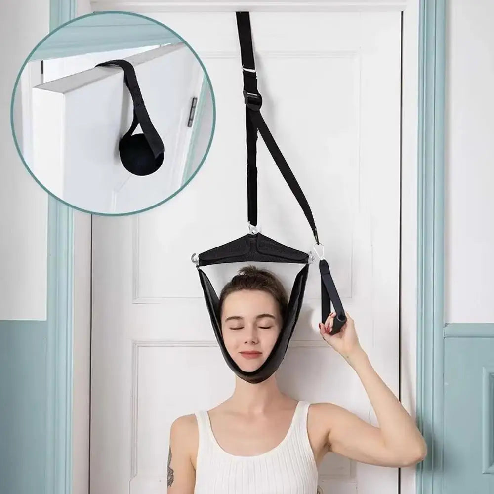 Neck Traction Device Over Door Neck Stretcher Cervical Neck Traction Device Portable Neck Stretcher Hammock For Neck Ache Relief