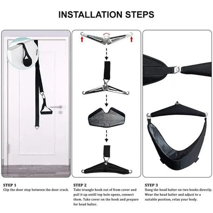 Neck Traction Device Over Door Neck Stretcher Cervical Neck Traction Device Portable Neck Stretcher Hammock For Neck Ache Relief