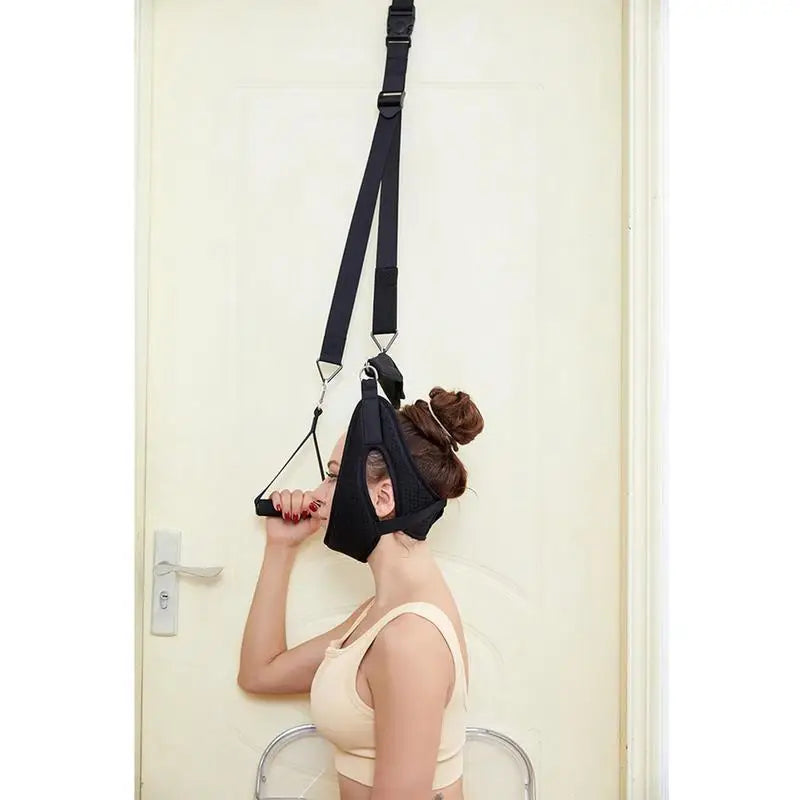 Neck Traction Device Over Door Neck Stretcher Cervical Neck Traction Device Portable Neck Stretcher Hammock For Neck Ache Relief